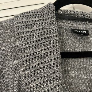 Torrid Grey Sweater Cardigan